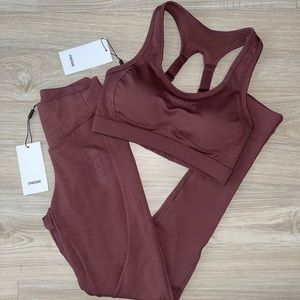 NWT Gymshark Luster Set in Berry Red